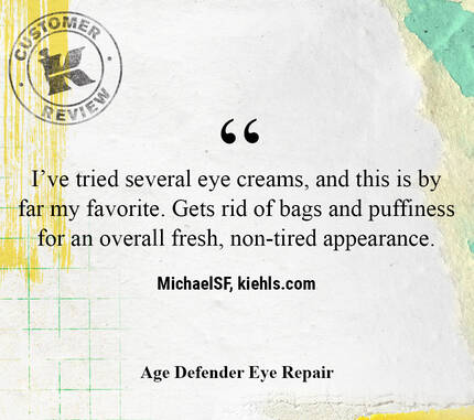 I've tried several eye creams, and this is by far my favorite. Gets rid of bags and puffiness for an overall fresh, non-tired appearance. —MichaelSF, kiehls.com