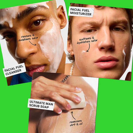 طقم المستحضرات الأساسية الرجالي بداية منعشة