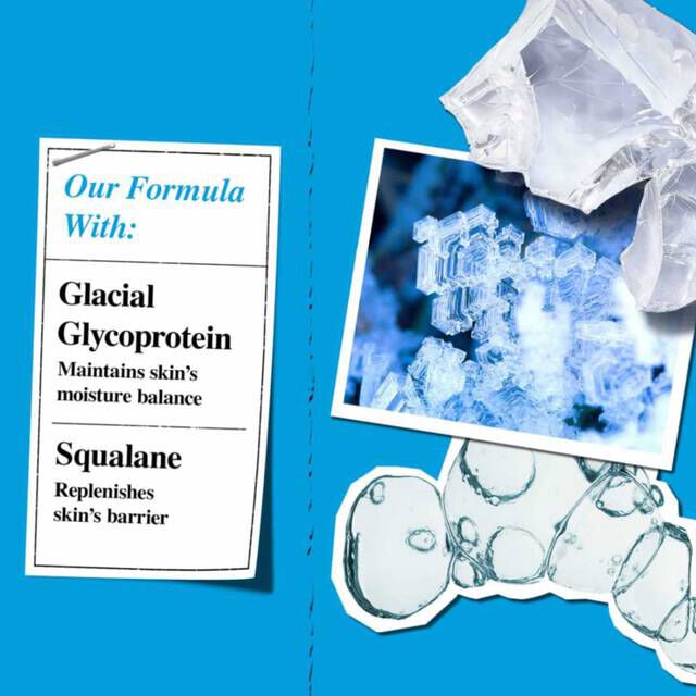 Glacial Glycoprotein, Squalane, ingredient molecules and textures​